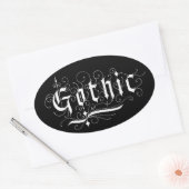Gothic Ovale Sticker (Envelop)