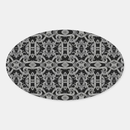 GOTHIC Ovale Stickers (Voorkant)