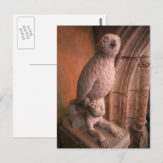 Gothic Owl Briefkaart (Voorkant / Achterkant)