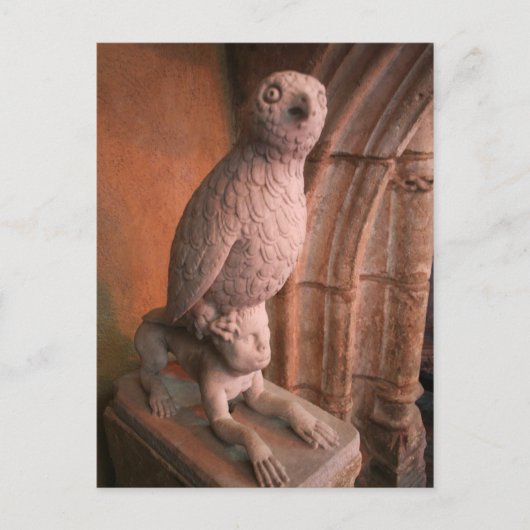 Gothic Owl Briefkaart (Voorkant)