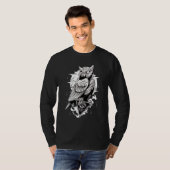 Gothic Owl Spooky Owl Owl T-shirt (Voorkant volledig)