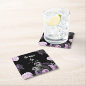 Gothic Owls Wedding Kartonnen Onderzetters (Insitu)