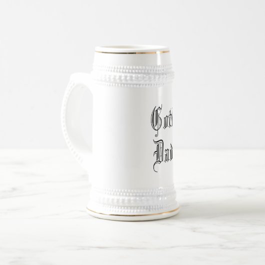 Gothic pa Beer Stein Bierpul (Voorkant links)