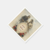 Gothic paar Zombie Halloween bruiloft Servet (Hoek)