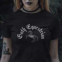 Gothic Paardensport Zwart Skelet Paardrijden