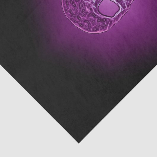 Gothic Paars Black Cool Scary Tissuepapier (Detail)