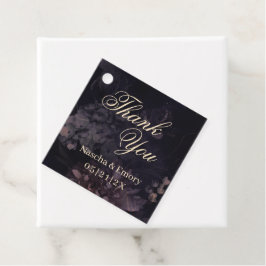 Gothic Paars Boho Elegant Wedding Bedankt Bedankjes Labels