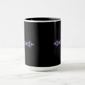 Gothic Paars Fractal Cross Mok (Midden)