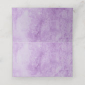 Gothic Paars Grunge Black Lace Wedding Plaatskaartje (Binnenkant ongevouwen)