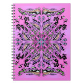 Gothic Paars Mandala Notitieboek (Voorkant)