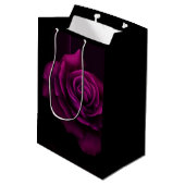 Gothic Paars-Red Rose Flower Bedankt Medium Cadeauzakje (Achterkant Gekanteld)