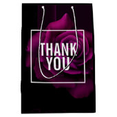 Gothic Paars-Red Rose Flower Bedankt Medium Cadeauzakje (Voorkant)