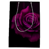 Gothic Paars-Red Rose Flower Bedankt Medium Cadeauzakje (Achterkant)