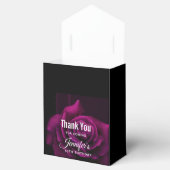 Gothic Paars-Red Rose Flower Birthday Dank je Bedankdoosjes (Geopend)