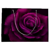 Gothic Paars-Red Rose Flower Birthday Dank je Groot Cadeauzakje (Achterkant)