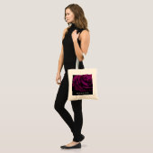 Gothic Paars Red Rose Flower Tote Bag (Voorkant (model))