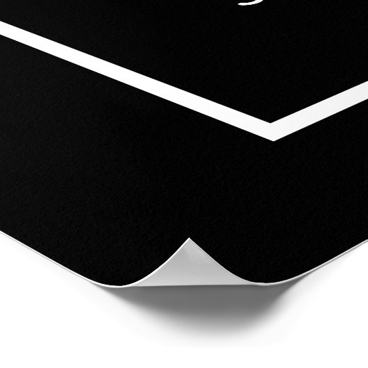 Gothic Paars-Red Rose Flower Weddenschap Poster (Hoek)