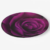 Gothic Paars Red Rose Papieren Bordje (Gekanteld)
