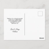 Gothic Paars-Rode Roos Bloem Bedankt Briefkaart (Achterkant)