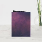  Gothic Paarse donkere bloemen Notitiekaartje (Achterkant)