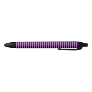 Gothic Paarse en Zwarte Streep Zwarte Inktpen Inkt Pen
