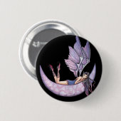 Gothic Paarse Fee Knoop Speld van Molly Harrison Ronde Button 5,7 Cm (Voorkant /achterkant)