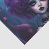 Gothic Paarse Hair Beauty Decoupage Papier (Detail)