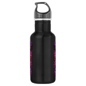 Gothic Paarse Ornament met hart Waterfles (Achterkant)