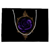 Gothic Paarse Roos Groot Cadeauzakje (Achterkant)