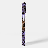 Gothic Paarse versiering met schedel Case-Mate iPhone Case (Achterkant / Rechts)
