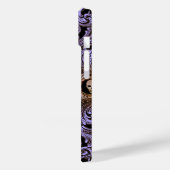 Gothic Paarse versiering met schedel Case-Mate iPhone Case (Achterkant / Links)