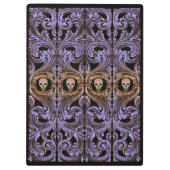 Gothic Paarse versiering met schedel Klembord (Achterkant)