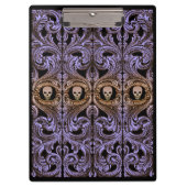 Gothic Paarse versiering met schedel Klembord (Voorkant)