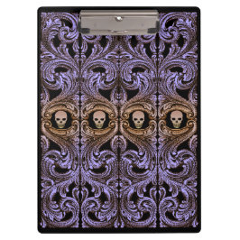 Gothic Paarse versiering met schedel Klembord