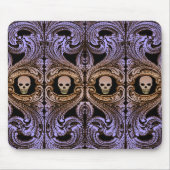 Gothic Paarse versiering met schedel Muismat (Voorkant)