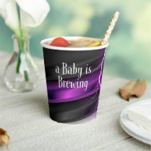 Gothic Paarse Zwart Halloween Event Baby shower