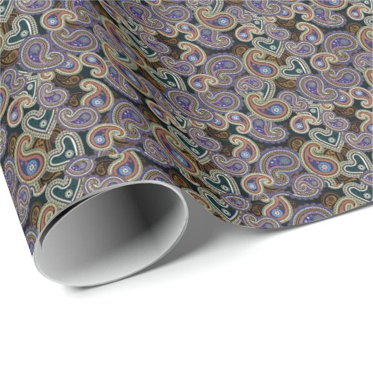 Gothic Paisley Cadeaupapier (Rol Hoek)