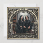 Gothic Parchment Medieval Until Death Photo Save The Date (Achterkant)