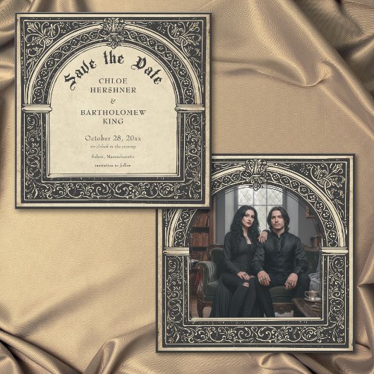 Gothic Parchment Medieval Until Death Photo Save The Date
