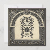 Gothic Parchment Medieval Until Death Wedding Save The Date (Achterkant)