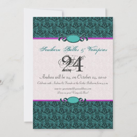 Gothic Party Kaart (Achterkant)