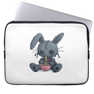 Gothic Pastel Creepy Kawaii Konijn Bunny Voodoo Do Laptop Sleeve