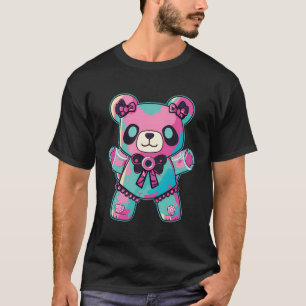 Gothic Pastel Teddybeer Schattige griezelig anime  T-shirt