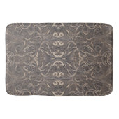 Gothic Pattern Black Bath Mat (Voorkant)