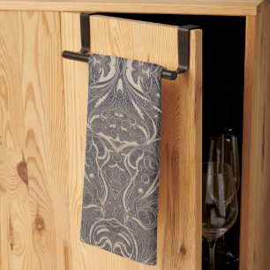 Gothic Pattern Black Kitchen Towel Theedoek