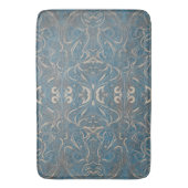 Gothic Pattern Blue Bath Mat (Voorkant Verticaal)