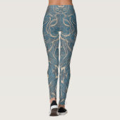 Gothic Pattern Blue Leggings (Achterkant)