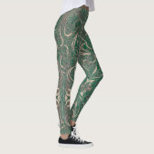 Gothic Pattern Green Leggings (Rechts)