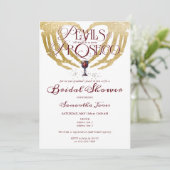 Gothic Pearls & Prosecco 'Till Death Vrijgezellenf Kaart (Staand voorkant)