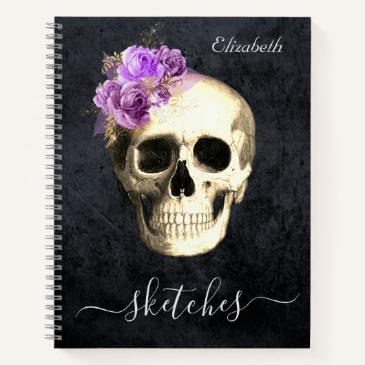Gothic Personalized Sketch Book Notitieboek (Voorkant)